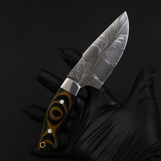 Damascus Steel Skinning Knife 1