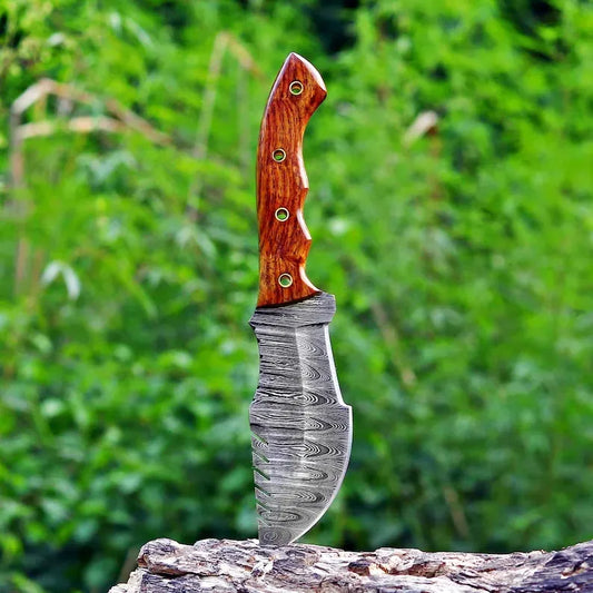 Handmade Damascus Tracker Knife