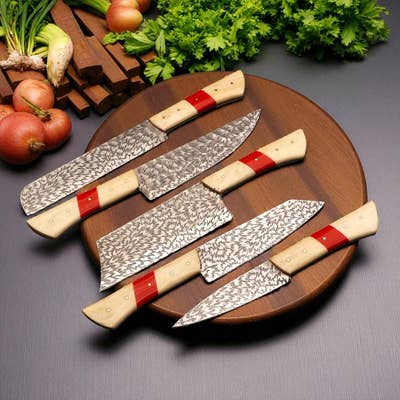Cutlery Camel Bone Chef Knife Set – Artisan Gift Set for Dad