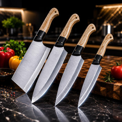 Ultra Sharp Chef Knife Set Professional Kitchen Gift for Dad