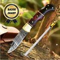 Everyday Pocket Knife Black Red Wood Christmas Gift for Dad
