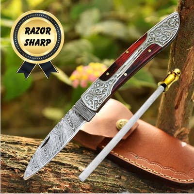 Folding Pocket Knife – Folding Everyday Carry Gift for Dad