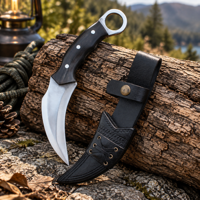 Carry Leather Karambit Sheath – Belt Loop Gift Set for Men