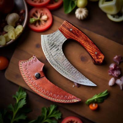 Arctic Ulu Knife Traditional Curved Chopper Christmas Gift