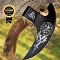 Wheel Pizza Axe Cutter Grip Leather Cover Gift Set for Men