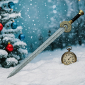 FantasyDecor SwordMedieval Display Collectible Gifts for Dad