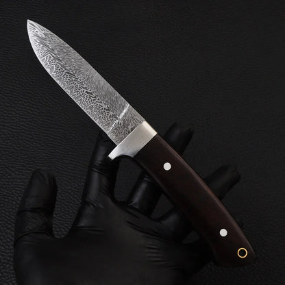 Damascus Steel Skinning Knife 3