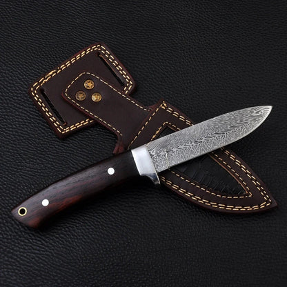 Damascus Steel Skinning Knife 3