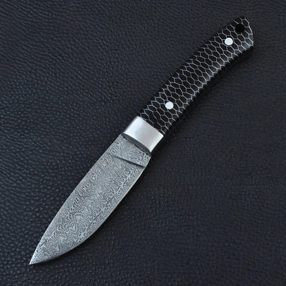 Mosaic Damascus Pocket Knife