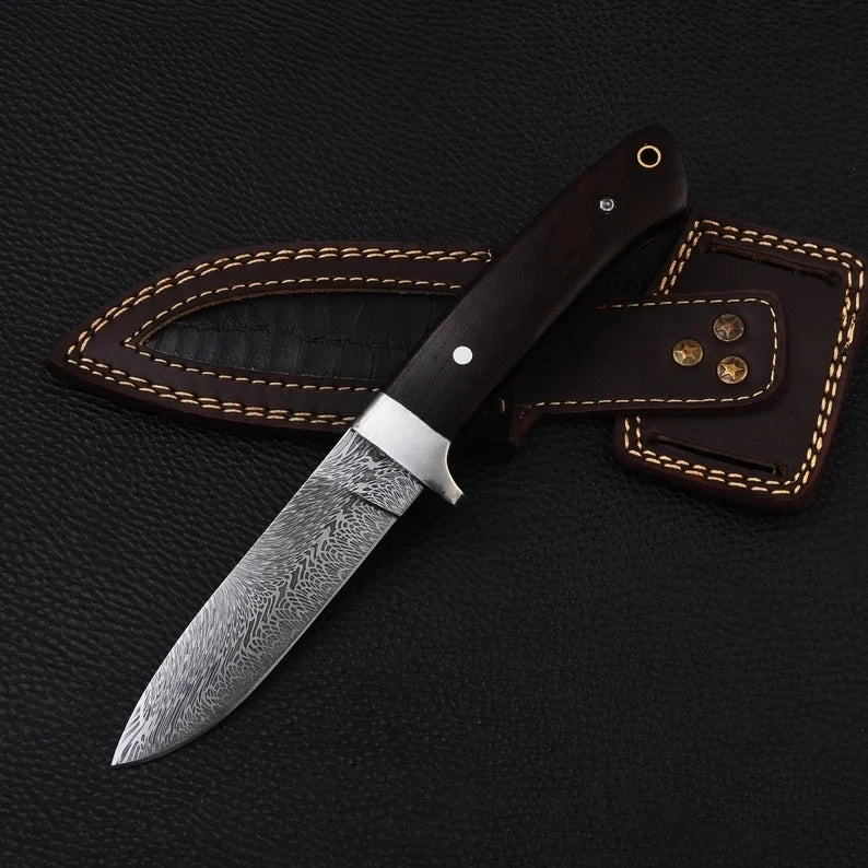 Damascus Steel Skinning Knife 3