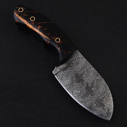 Damascus Steel Skinning Knife 2