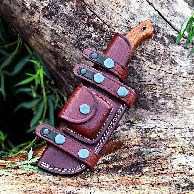 Handmade Damascus Tracker Knife